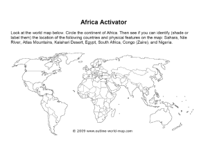Africa Physical and Political Features ppt