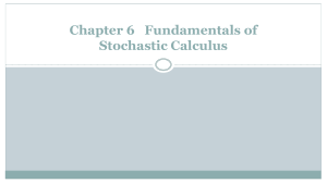 6 Introduction to Stochastic Calculus