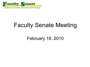 Slides - Faculty Senate