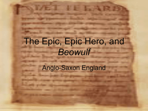 The Epic, Epic Hero, and Beowulf