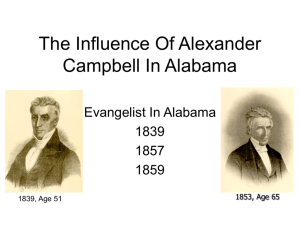 Alexander Campbell In Alabama