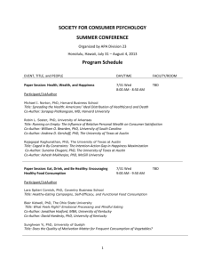 society for consumer psychology summer conference