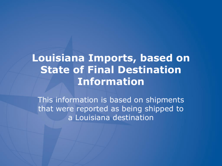 State Of Alabama Freight Data Profile