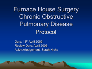 Chronic Obstructive Pulmonary Disease