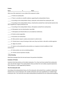 Protists Packet - Phillips Scientific Methods