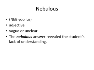 Nebulous - Mrs. Desai
