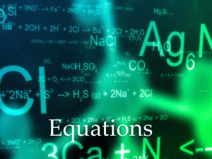 13- Chemical equations