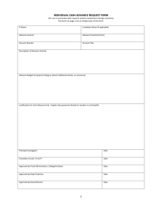Attachment 48 Cash Advance Req Form 7-2013