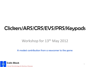 Clicker Workshop 2012