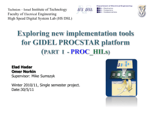 Mid Semester Presentation - High Speed Digital Systems Laboratory