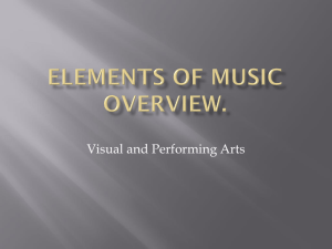 Elements of Music Overview