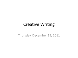 Creative Writing - inetTeacher.com