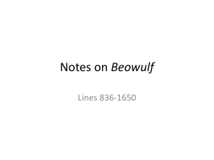 Notes on Beowulf