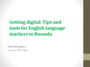 Getting digital: Tips and tools for English language teachers