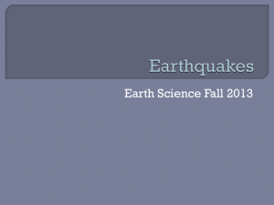 Earthquakes