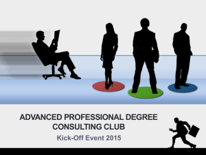 Powerpoint slides for Kick-off event