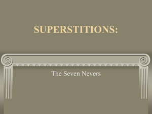 Rhetorical Superstitions