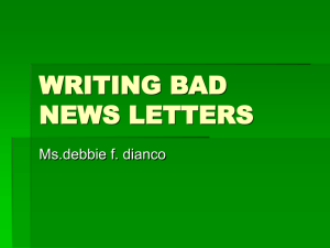 writing bad news letters