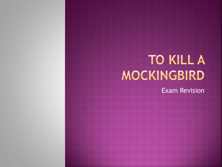 To Kill A Mockingbird