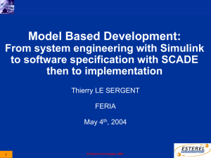 SCADE Model Coverage Framework