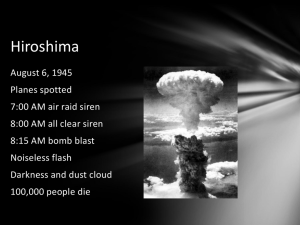 Notes on Hiroshima