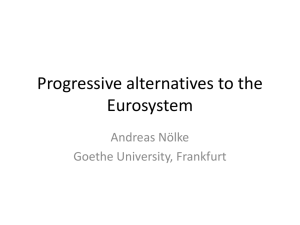 Progressive alternatives to the Eurosystem