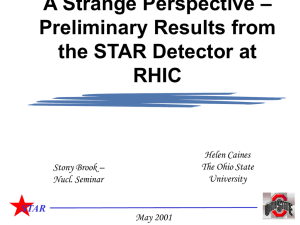 First Results From the STAR Experiment at RHIC : II