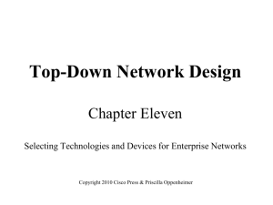 Selecting Technologies and Devices for Enterprise Networks