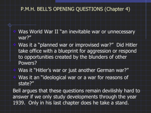 Neville Chamberlain and the Sudeten Crisis of 1938