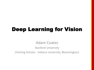 Deep Learning for Vision - Stanford AI Lab