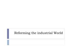 Reforming the industrial World