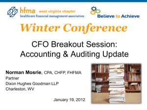 Norman Mosrie - Accounting & Auditing Update 2012