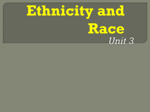 Ethnicity, Race and Conflicts