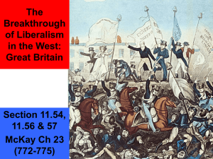 The Breakthrough of Liberalism in the West: Revolutions of 1830-1832