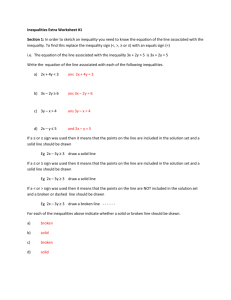 Inequalities Extra Worksheet #1 answers - BCI