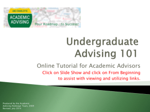 student - Academic Advising