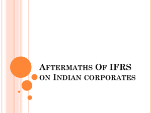 Aftermaths Of IFRS - IndiaStudyChannel.com