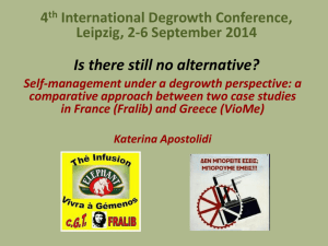 Degrowth2014_Apostolidi_Is there still no alternative?