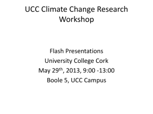 UCC Climate Change Research Workshop