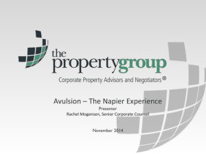 Avulsion The Napier Experience