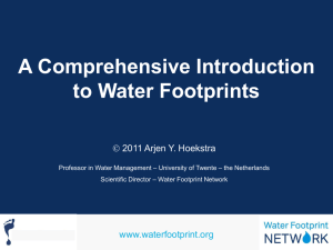 A Comprehensive Introduction to Water Footprints