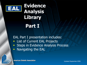 Current EAL Projects
