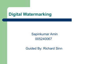 Digital Watermarking