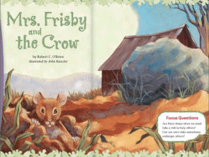 3. Mrs. Frisby & the Crow - seelytech