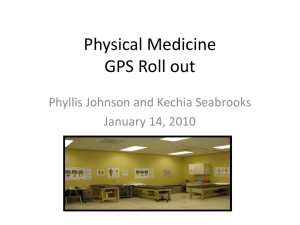 Physical Medicine GPS rollout - GADOE Georgia Department of