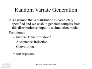 Random Variate Generation (44 slides)