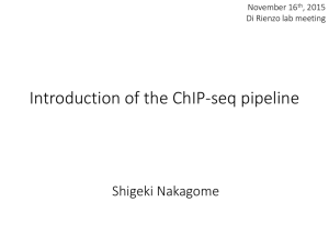 ChIPSeq Bioinformatic Pipeline