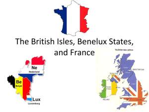The British Isles, Benelux States, and France