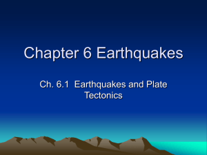 Chapter 6 Earthquakes