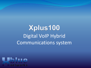 Xplus100 - XBLUE phone system